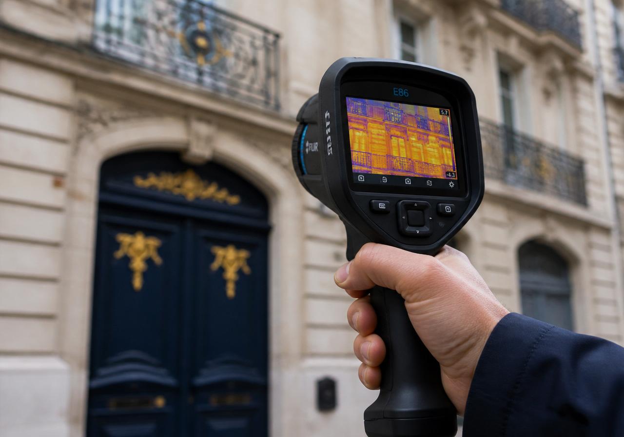 Caméra thermique et instruments calibrés Mon Diag Immo