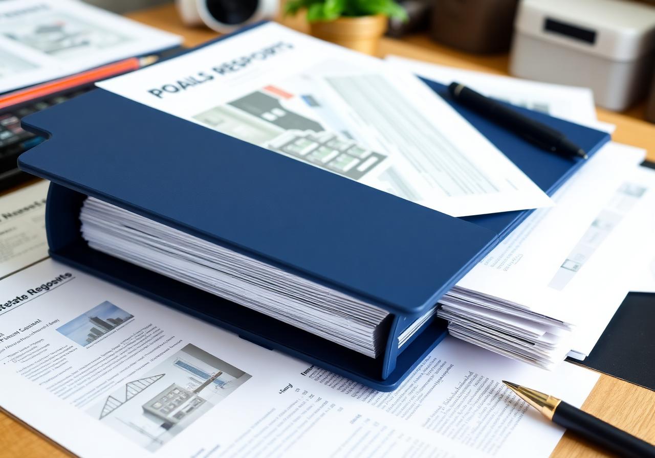 Dossier de diagnostic technique complet présenté sur un bureau